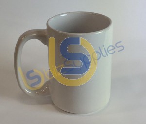 15oz White Mug with Gift Boxes for Dye Sublimation Printing - Dishwasher proof