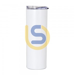 20oz Stainless Steel Double Wall Coffee Cup Insulation Straight tumbler Skinny Vacuum Mugs for sublimation with Straw