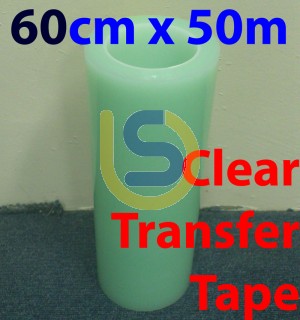 003 - 60cmx50m Clear Tape