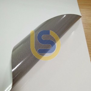 2-Year Eco-Sol Printable SAV - GLOSS WHITE - Black Glue- 1.37x50m