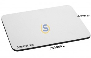 (Medium) White Mouse Pads for Dye Sublimation - Pack of 10