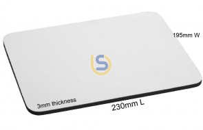  (Small) White Mouse Pads for Dye Sublimation - Pack of 10